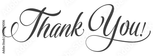 Thank you hand writen calligraphy vector eps