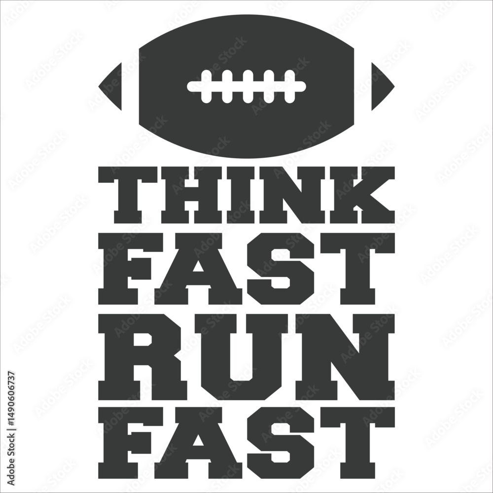 Obraz premium think fast run fast