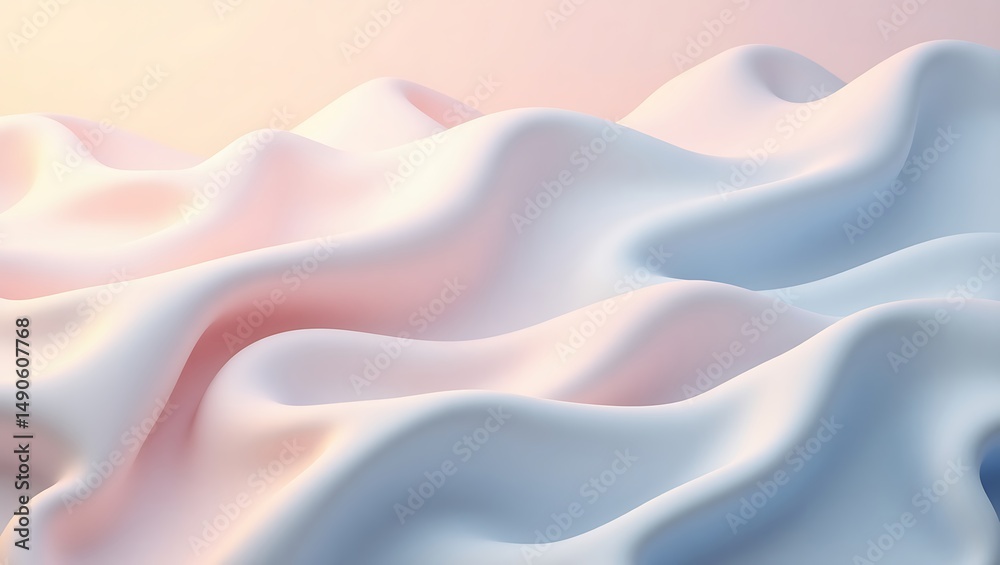 Fototapeta premium Abstract Pastel Fabric Drape Soft, Elegant Texture Background