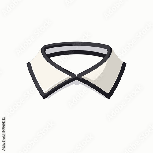 fashionable collar designs in black and white