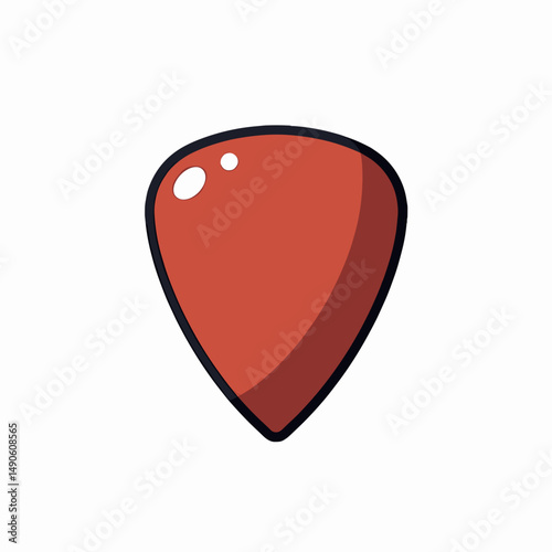 vibrant red tomato illustration with shiny reflection