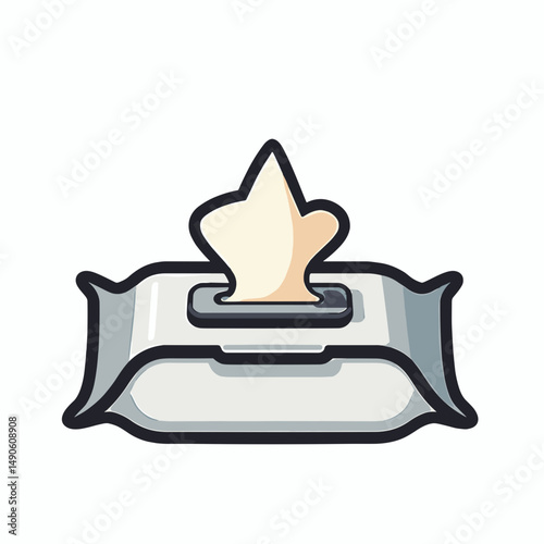 voting machine with tissue insert  stock illustration
