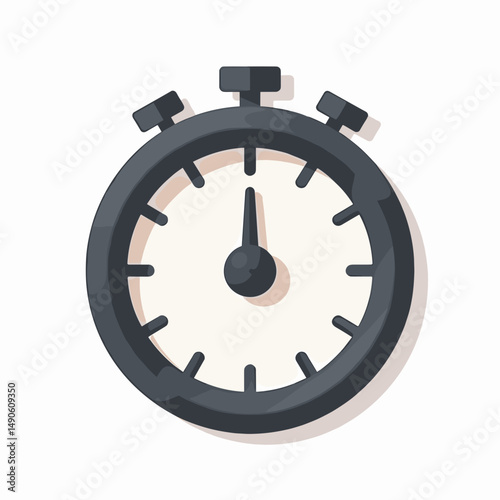 digital timer with red second hand  modern design