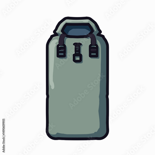 camouflage military gas canister with handles