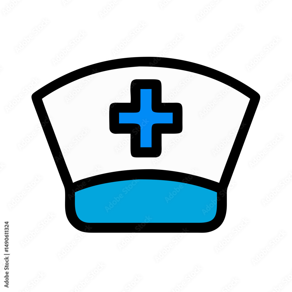 Fototapeta premium Nurse Hat Icon
