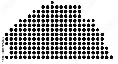 Symbol Map Of the County Monroe (Kentucky, US) showing the County with a few black dots