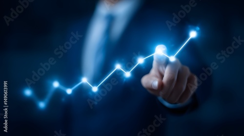 A professional in a corporate office environment analyzing data and charts to optimize product or service and reduce costs improving overall business efficiency and performance