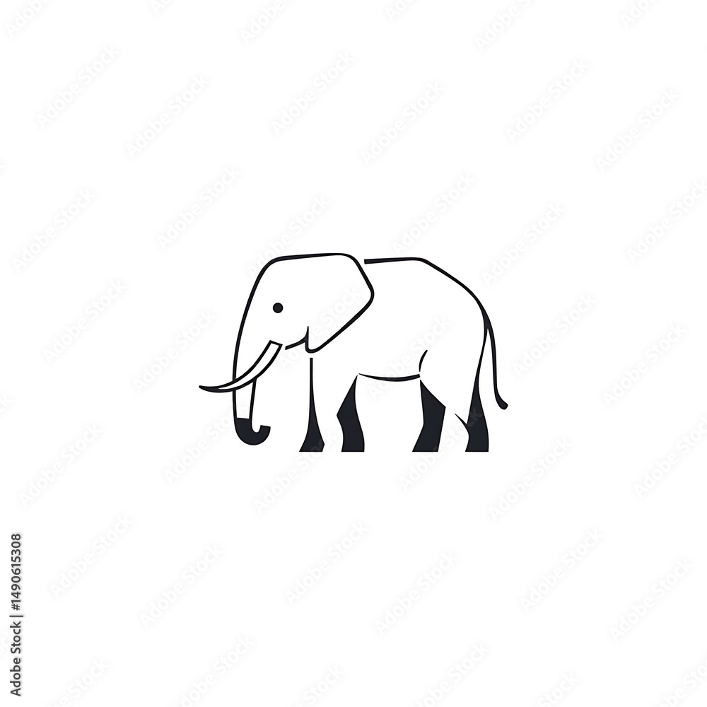 Fototapeta premium elephant vector illustration