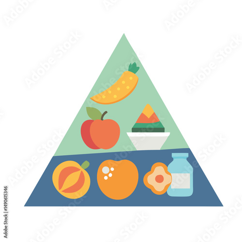 Food Pyramid Illustration
