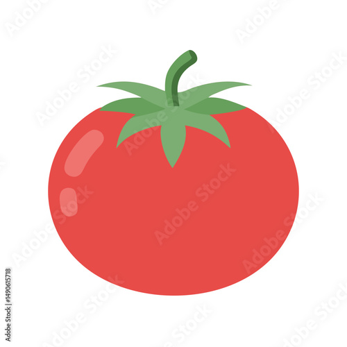 Flat Design Tomato Illustration