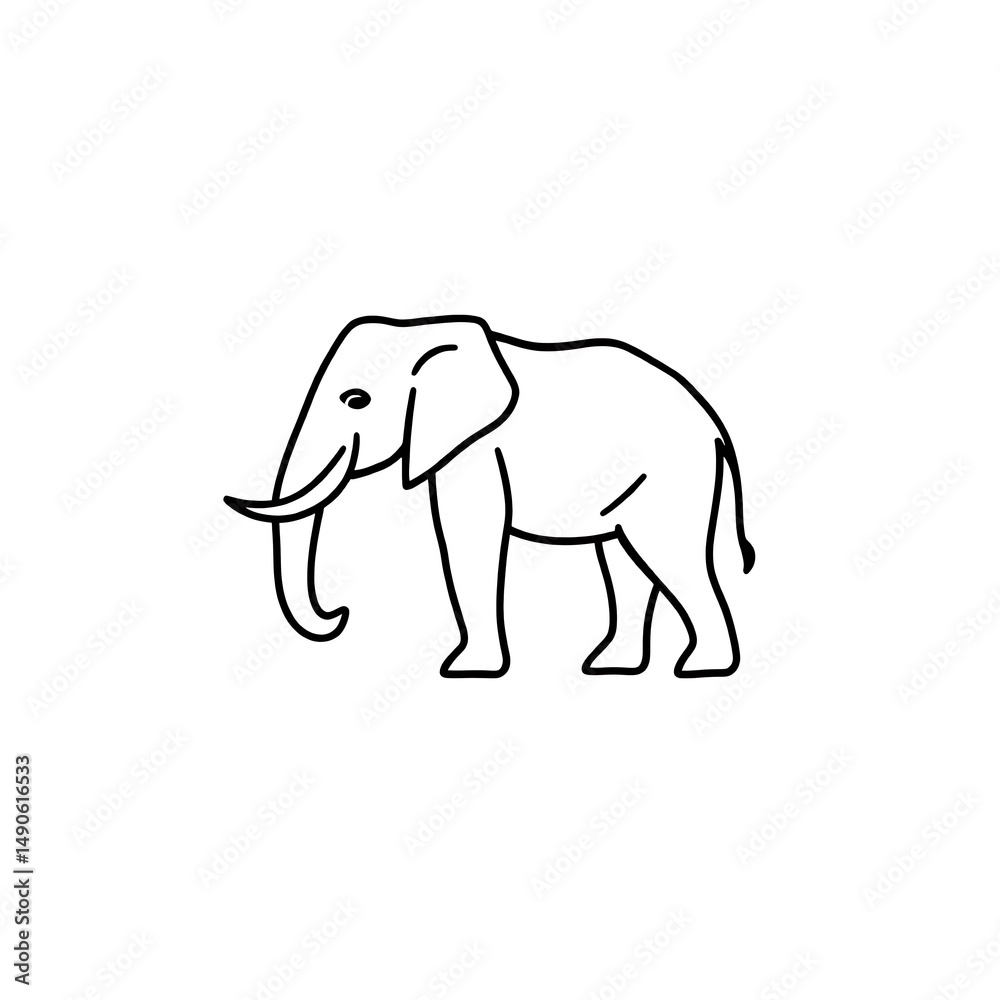 Fototapeta premium elephant vector illustration