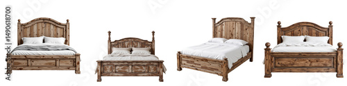 Variety of Rustic Wooden Bed Designs for Cozy Bedroom Decor