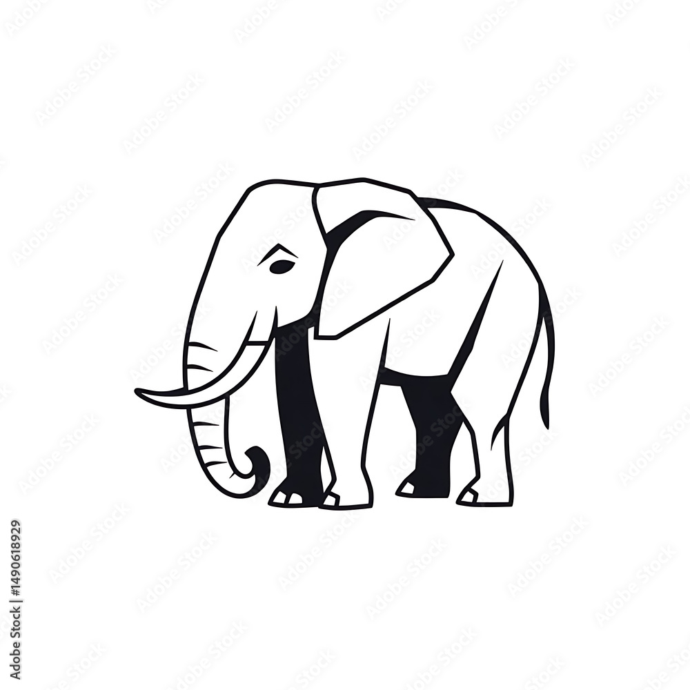 Obraz premium elephant vector illustration