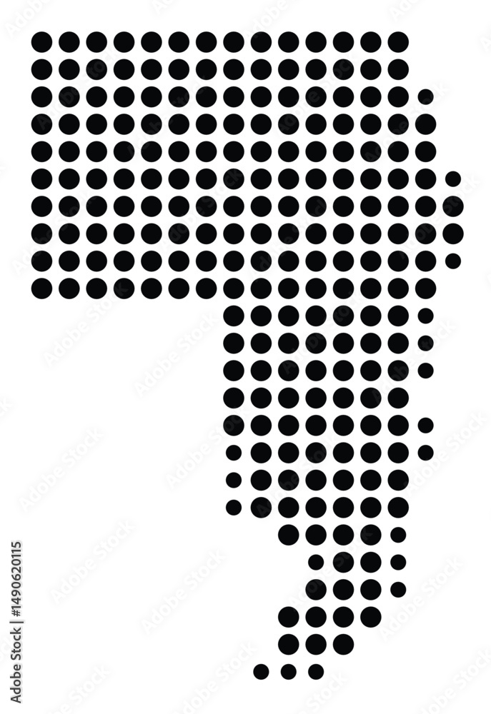 Symbol Map Of the County St. Clair (Michigan, US) showing the County with a few black dots Symbol Map Of the County St. Clair (Michigan, US) showing the County with a few black dots