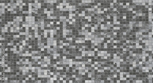 Gray mosaic tile pattern background texture for wall and floor decor design and home interior ideas