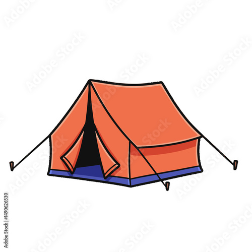 Camping tent illustration