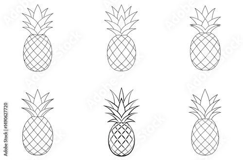 set of fruits and vegetables