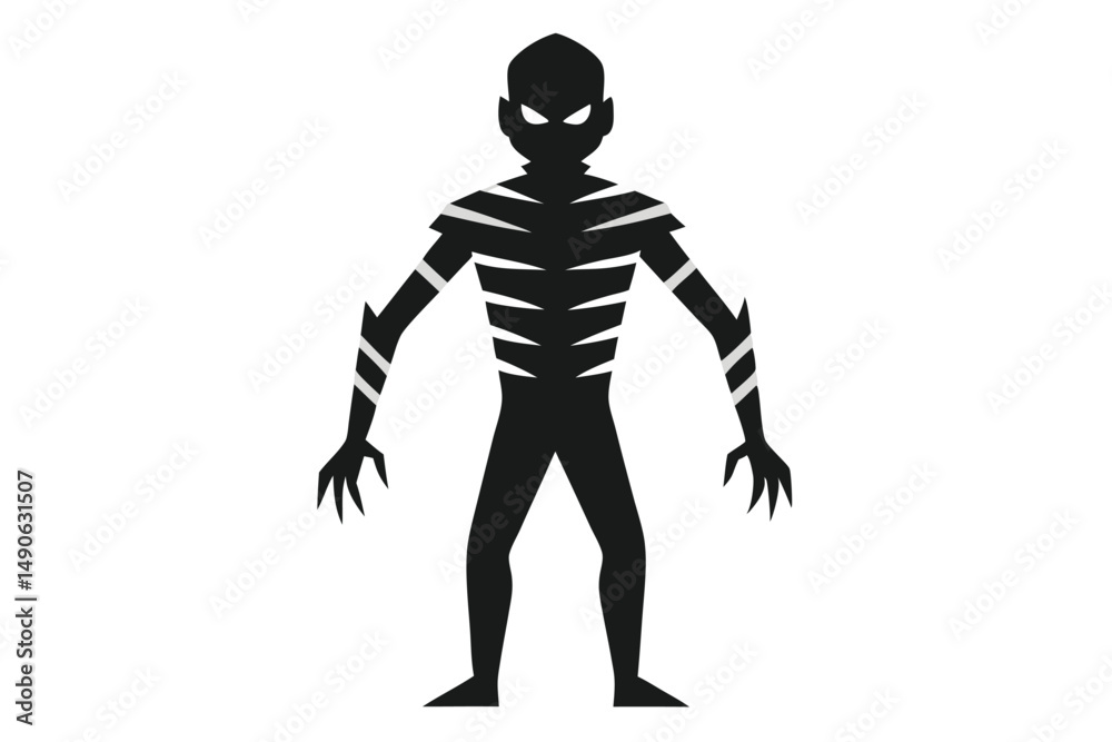 Fototapeta premium Monster silhouette icon