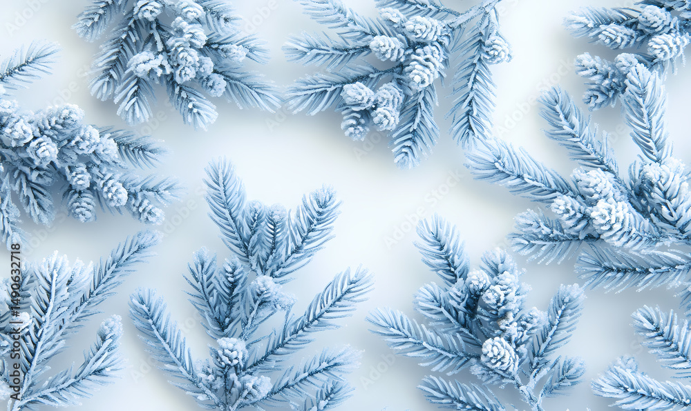 Obraz premium Winter Wonderland Branches Arrangement