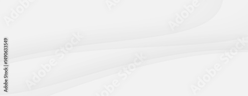 White abstract background smooth clean texture curve light blank
