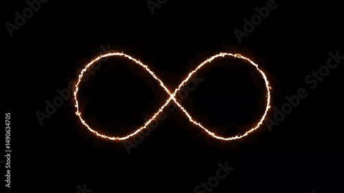 infinity neon light loop symbol icon animation 4k
glowing infinity sign background animation
