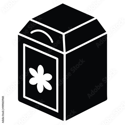baker element isolated baking soda box on white background