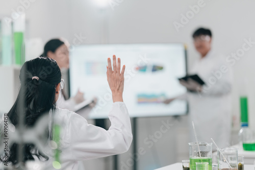 Laboratory team engaged in ...