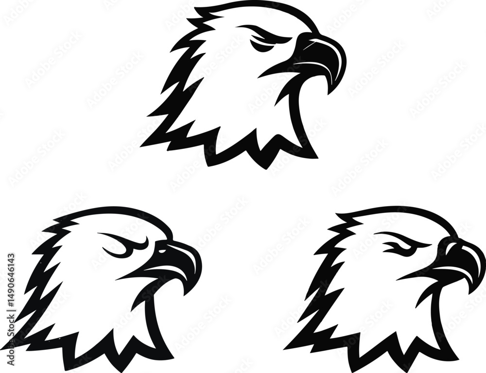 Fototapeta premium Eagle's head vector image