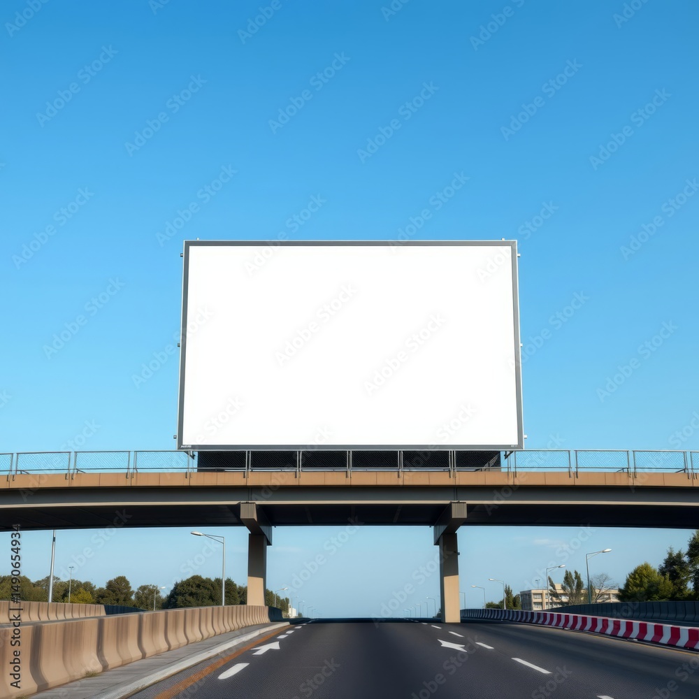 Mock up blank vertical screen for graphic on overpass billboard blank mockup display empty poster advertising Mock up blank vertical screen for graphic on overpass billboard blank mockup display empty poster advertising