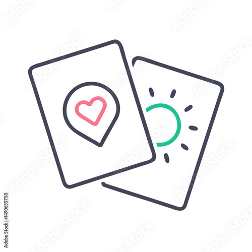 affirmation cards icon, affirmation cards vector illustration-simple illustration of affirmation cards, perfect for affirmation cards logos and icons