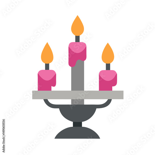 candle holder icon, candle holder vector illustration-simple illustration of candle holder, perfect for candle holder logos and icons
