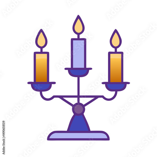 candle holder icon, candle holder vector illustration-simple illustration of candle holder, perfect for candle holder logos and icons