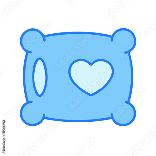 comforting pillow icon, comforting pillow vector illustration-simple illustration of comforting pillow, perfect for comforting pillow logos and icons