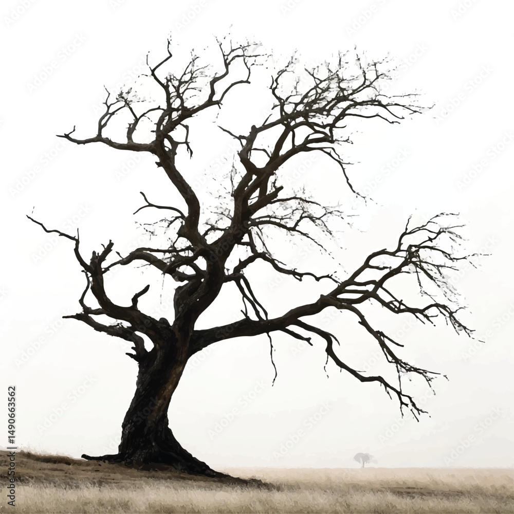 Obraz premium dead tree silhouette