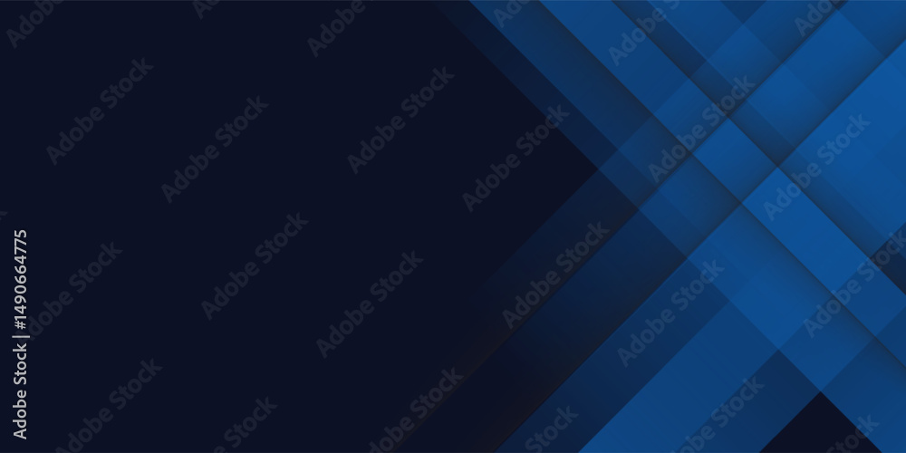 Obraz premium Blue black abstract background geometry shine and layer element vector for presentation design. Suit for business, corporate, institution, party, festive, seminar, and talks