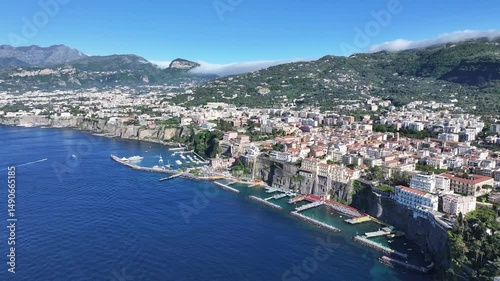 Wallpaper Mural Sorrento Beach At Sorrento Naples Italy. Stunning Tropical Coastline Beach Scene Viewed From Above. Shore Horizon Beach Sea. International Beach Tropical Environment. Sorrento Naples. Torontodigital.ca