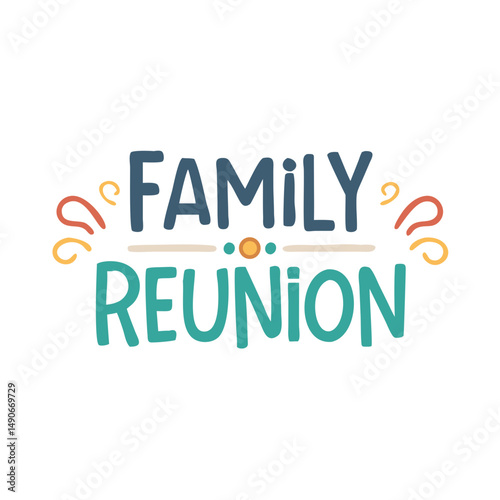 family reunion banner icon, family reunion banner vector illustration-simple illustration of family reunion banner, perfect for family reunion banner logos and icons