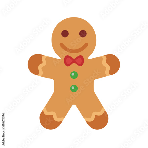 gingerbread man icon, gingerbread man vector illustration-simple illustration of gingerbread man, perfect for gingerbread man logos and icons