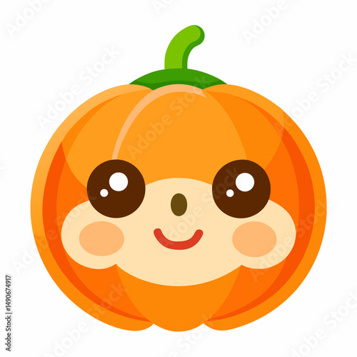 Baby Boo Pumpkin icon on white background 