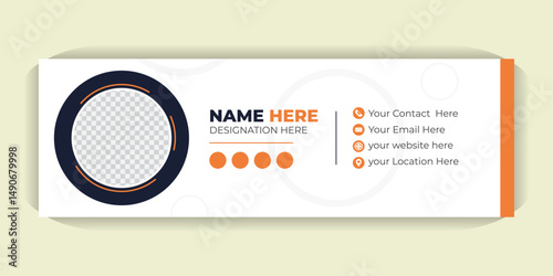 Minimalist Email Signature, Customizable HTML Templates with Photo, Contact Info and Social Media Icons for Gmail, Outlook and Professional Branding Solutions
