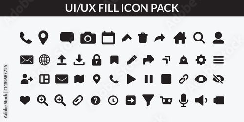 Web Icon Set – Website Vector Icons for Computer & Mobile UI/UX Design