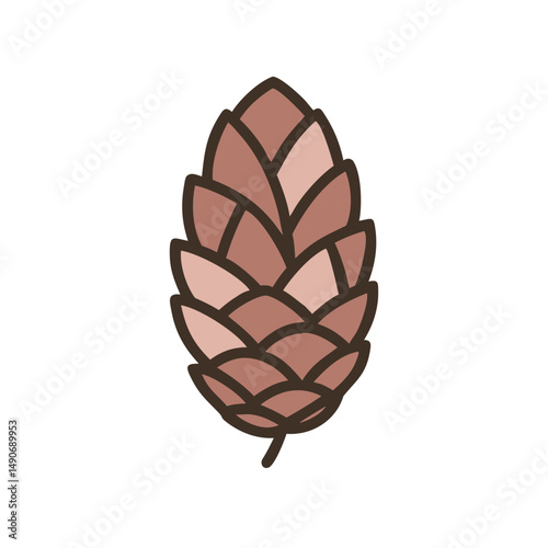 pinecone icon, pinecone vector illustration-simple illustration of pinecone, perfect for pinecone logos and icons