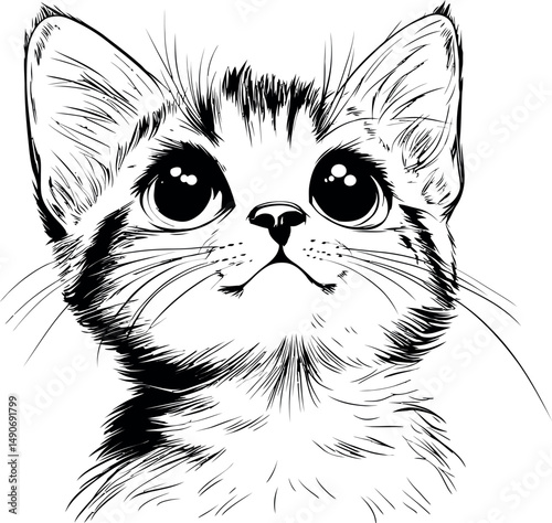 Graffiti cat graphic vector design