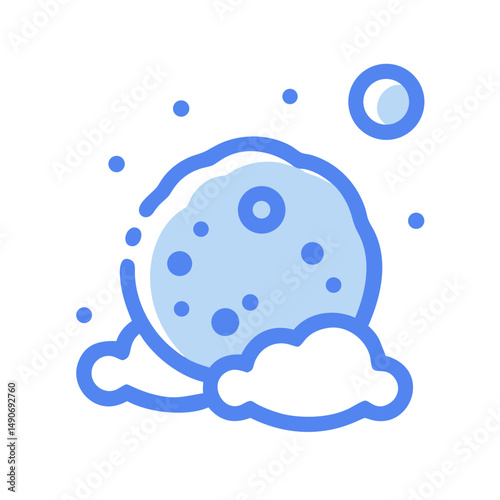 snowball icon, snowball vector illustration-simple illustration of snowball, perfect for snowball logos and icons