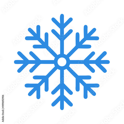snowflake icon, snowflake vector illustration-simple illustration of snowflake, perfect for snowflake logos and icons