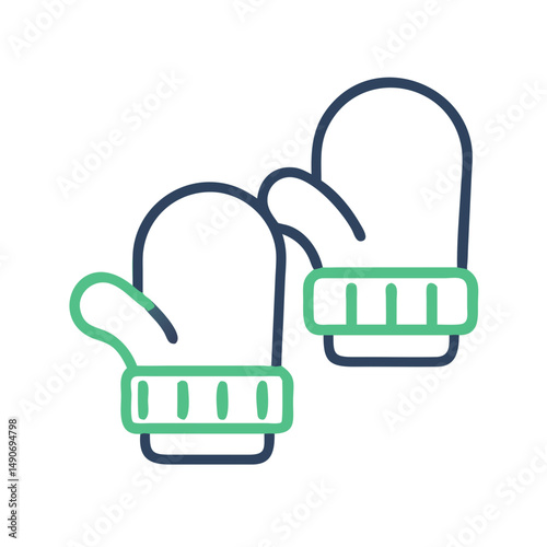 winter mittens icon, winter mittens vector illustration-simple illustration of winter mittens, perfect for winter mittens logos and icons