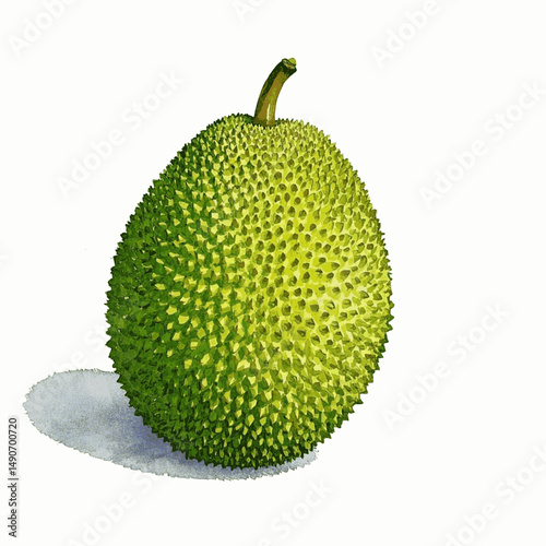 Tropical Majesty Veil jackfruit isolated watercolor vector illustration svg