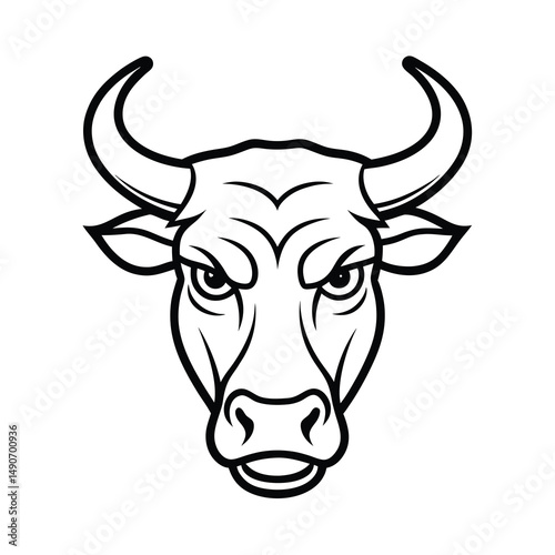 portrait of a cow