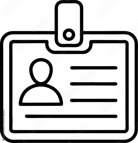 ID Card icon set. Identity document vector icons collection. Driver's license Identification card icon symbol in flat style. Face ID and eye scan icons. Vector illustration.