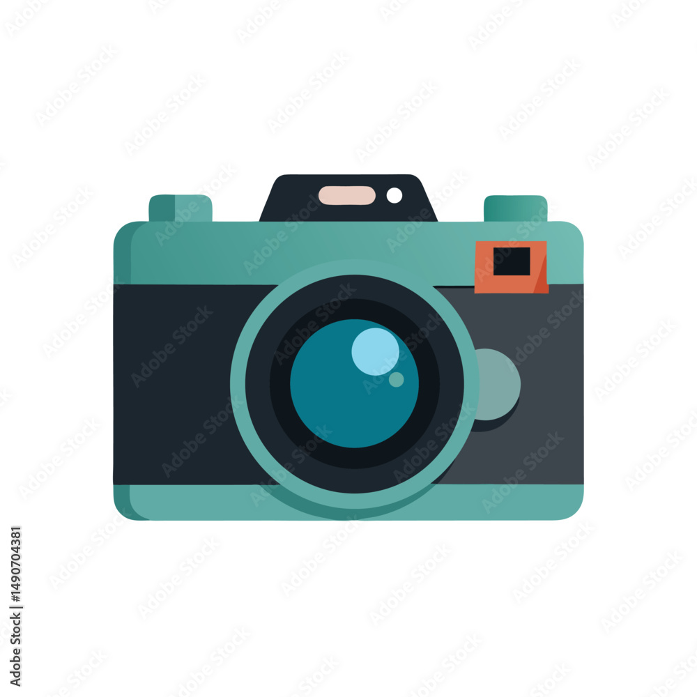 Mirrorless Digital Camera with Wide Angle Lens Flat Design Mirrorless Digital Camera with Wide Angle Lens Flat Design